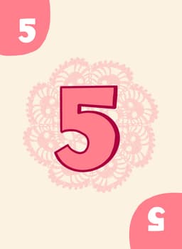 Number Card 5